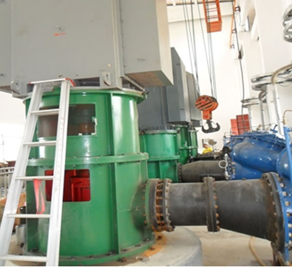 中電投魯陽電廠二期立式長軸斜流泵